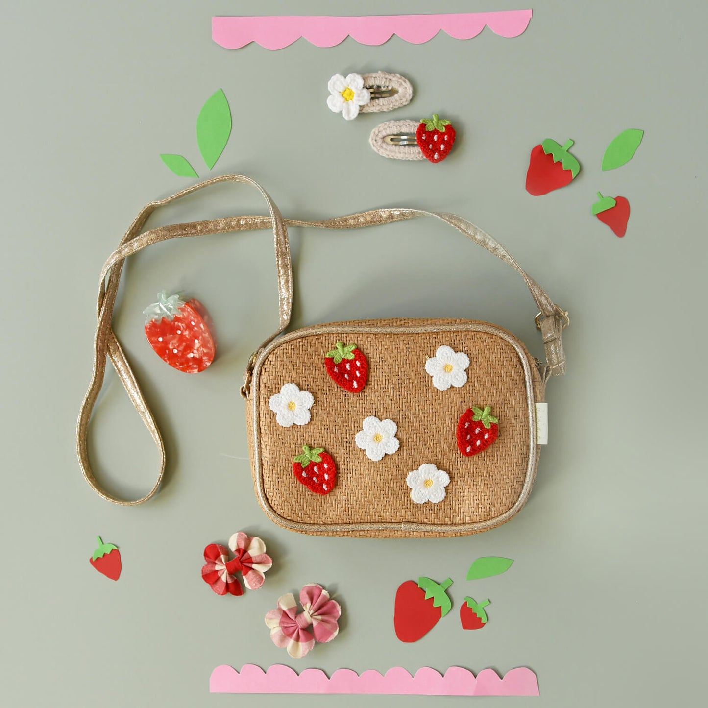 HAARSPANGEN DAISY & STRAWBERRY, 2er Set