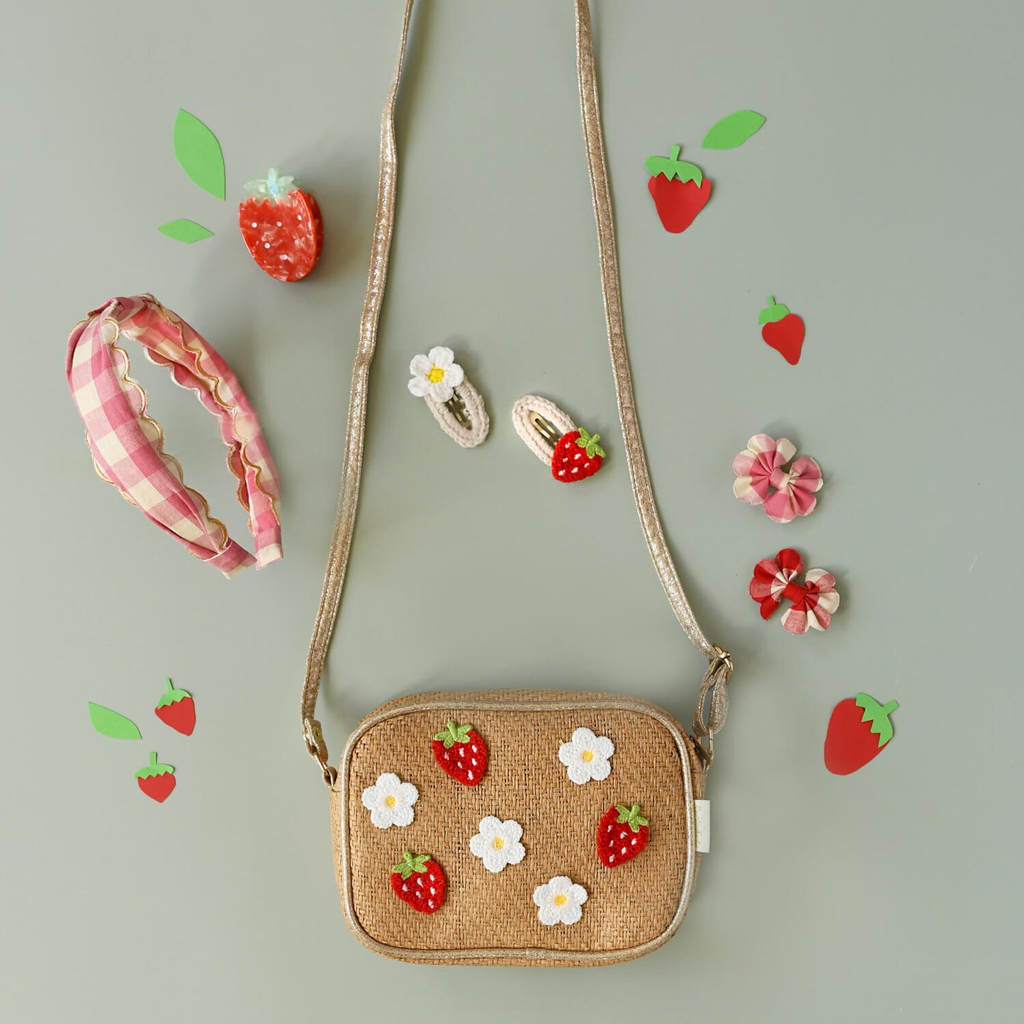 HAARSPANGEN DAISY & STRAWBERRY, 2er Set