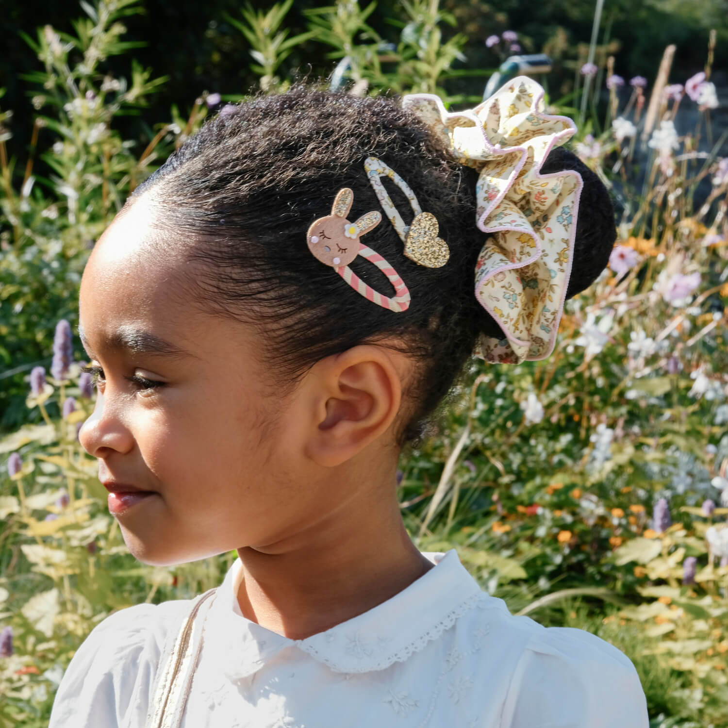 Rockahula - Haarspangen "Petal Glitter Heart", 2er Set