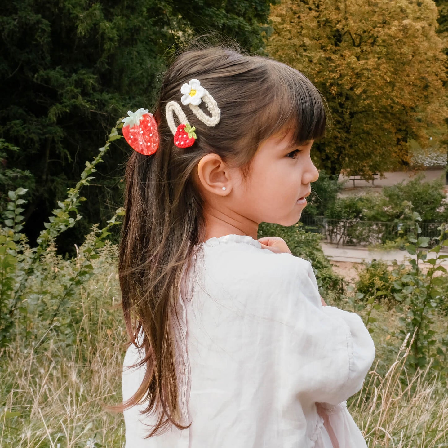 HAARSPANGEN DAISY & STRAWBERRY, 2er Set