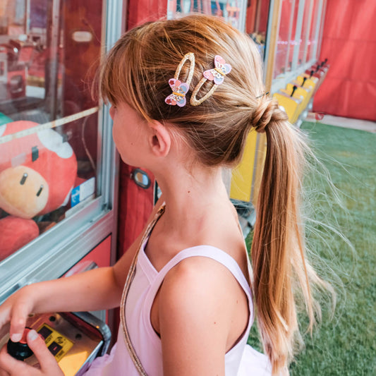 HAARSPANGEN CARNIVAL BUTTERFLY, 2er Set