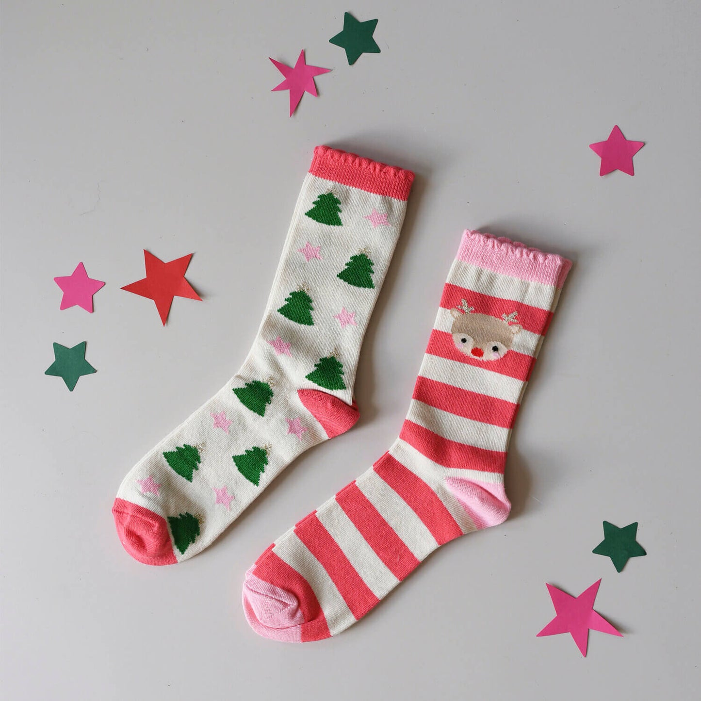 Rockahula - Socken "Jolly Christmas", 2er Pack, aus Bio-Baumwolle, für Weihnachten für Kinder