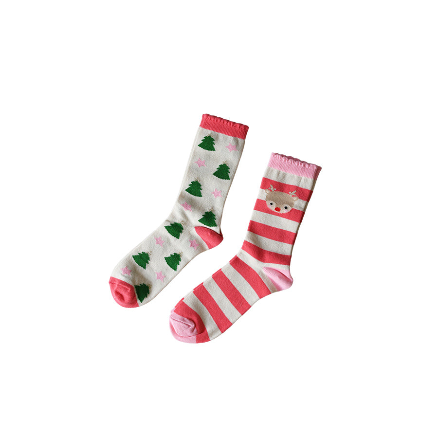 Rockahula - Socken "Jolly Christmas", 2er Pack, aus Bio-Baumwolle, für Weihnachten für Kinder