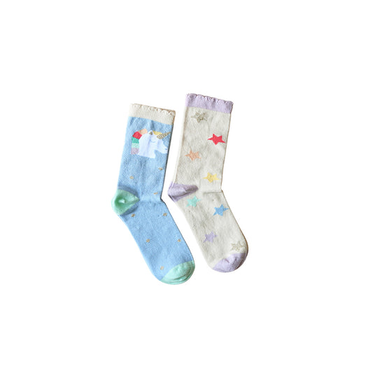 Rockahula - Socken für Kinder "Rainbow Unicorn", 2er Pack, Bio-Baumwolle