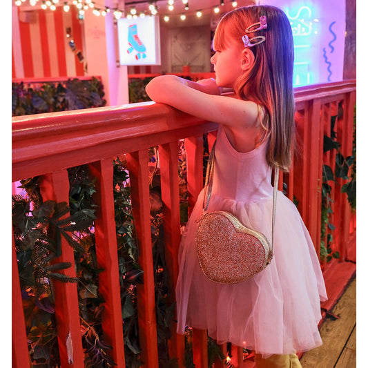 Rockahula - Umhängetasche für Kinder "Heart Gold Glitter", Tasche