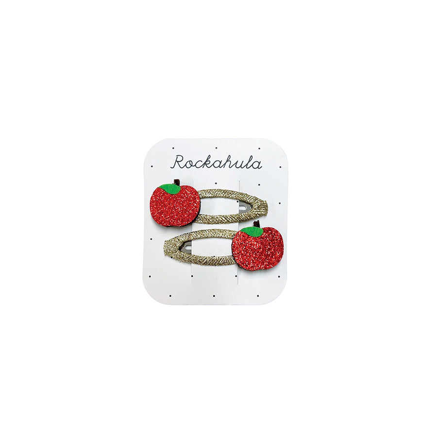 Rockahula - Haarspangen "Rosy Red Apple", 2er Set