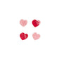 Rockahula - Haarklammern "Love Hearts", 4er Set