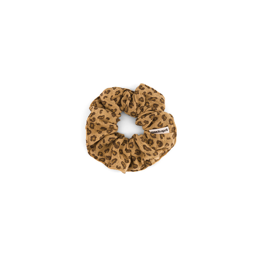 Rose in April - Haargummi "Scrunchie Leopard Coffee"