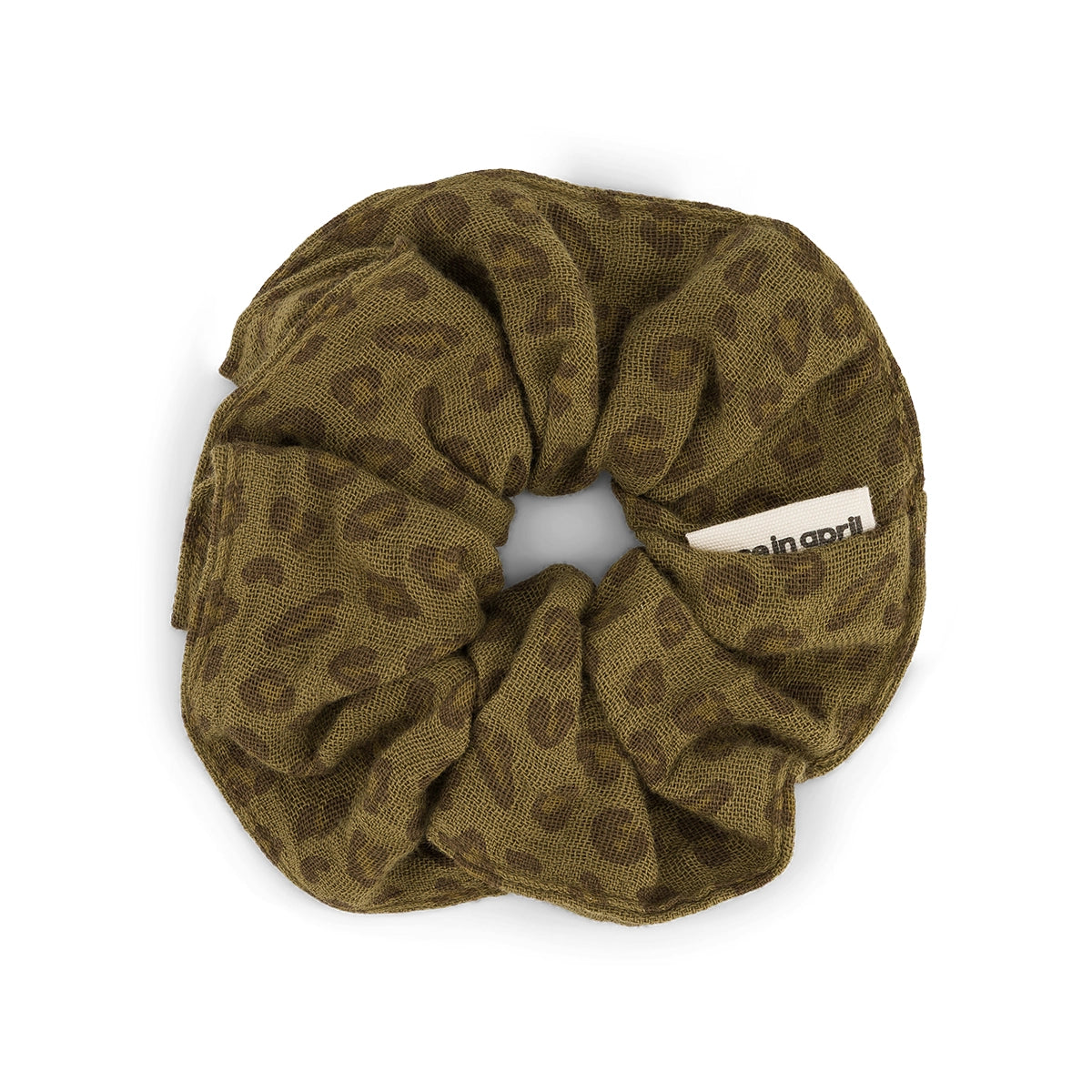 Rose in April - Haargummi "Scrunchie Leopard Olive"