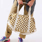WICKELTASCHE RAPHAEL CHECK CARAMEL