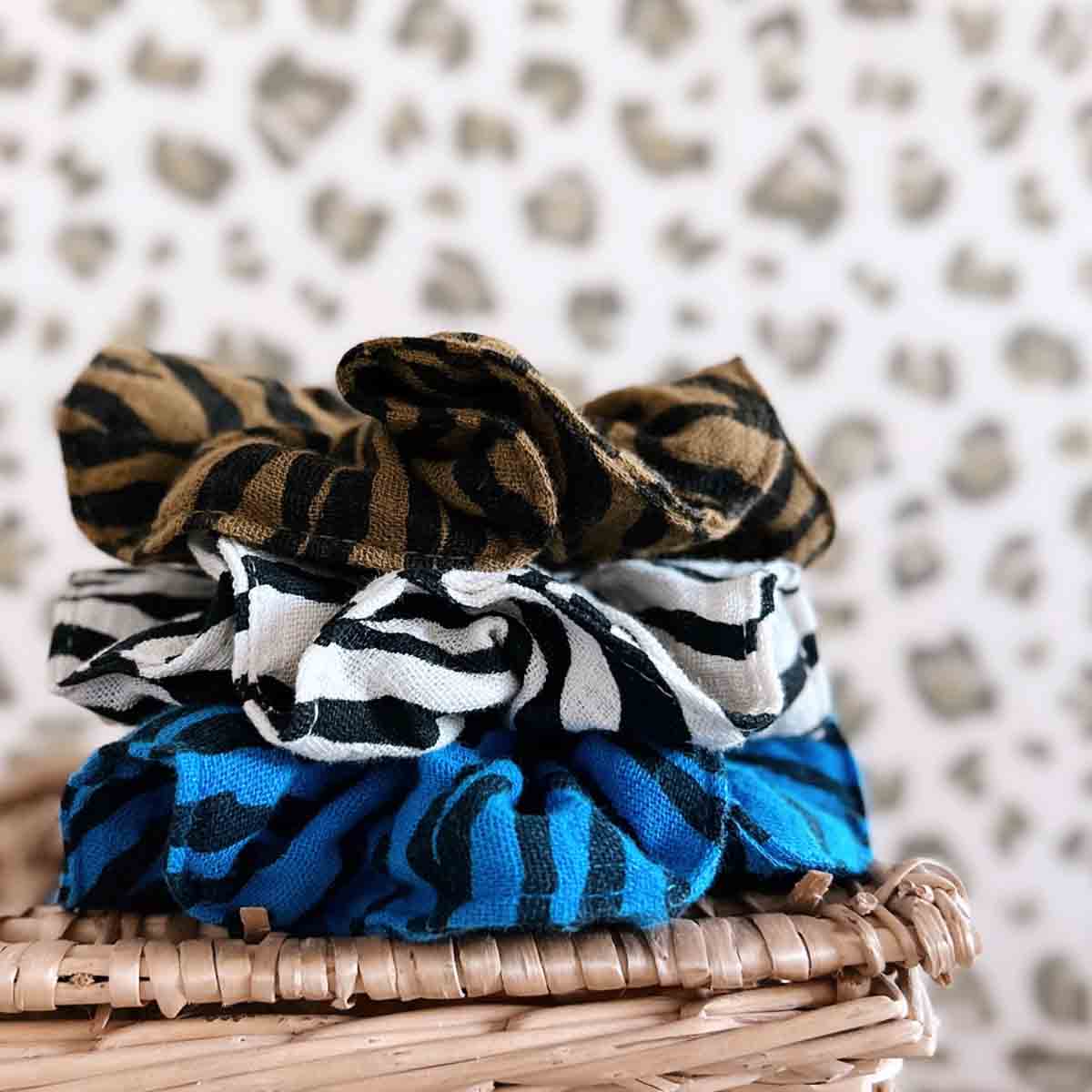 Rose in April - Haargummi "Scrunchie Zebrou Tapenade"