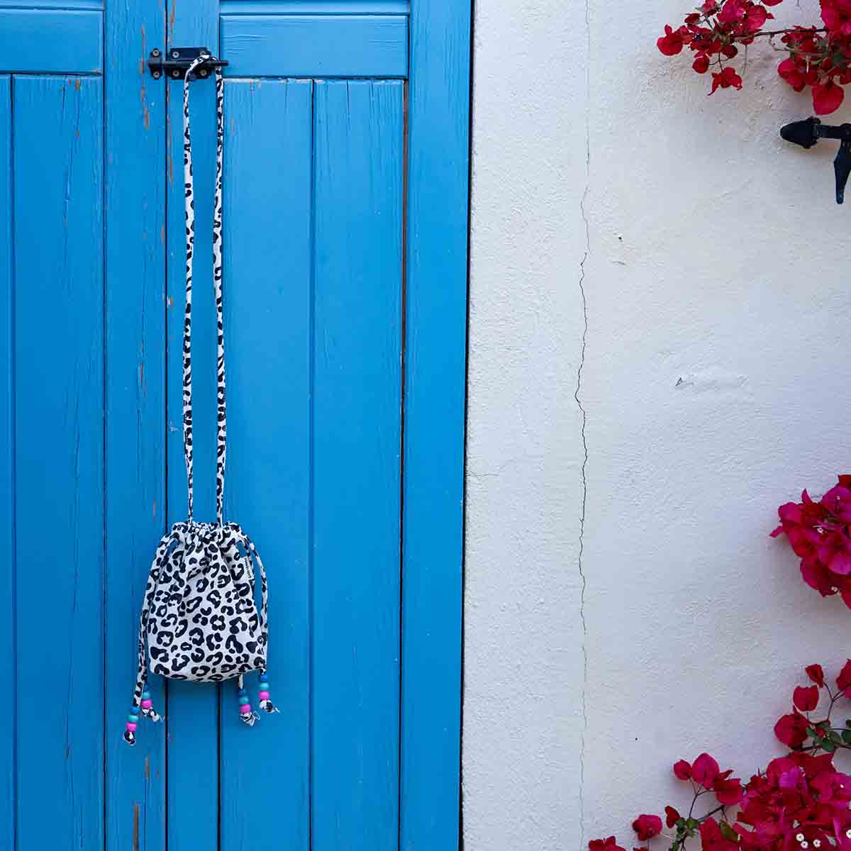 Rose in April - kleine Umhängetasche "Billie Graou", 100% Baumwolle