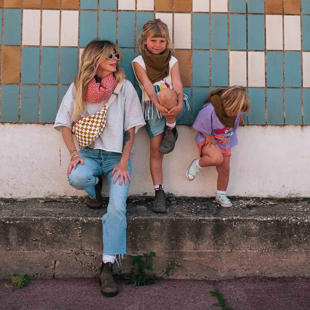 Rose in April - Mulltuch "Leopard Cumin", 70 x 70 und 100 x 100 cm