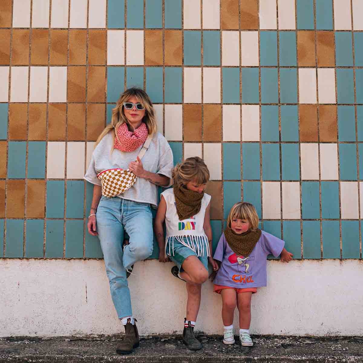 Rose in April - Mulltuch "Leopard Cumin", 70 x 70 und 100 x 100 cm