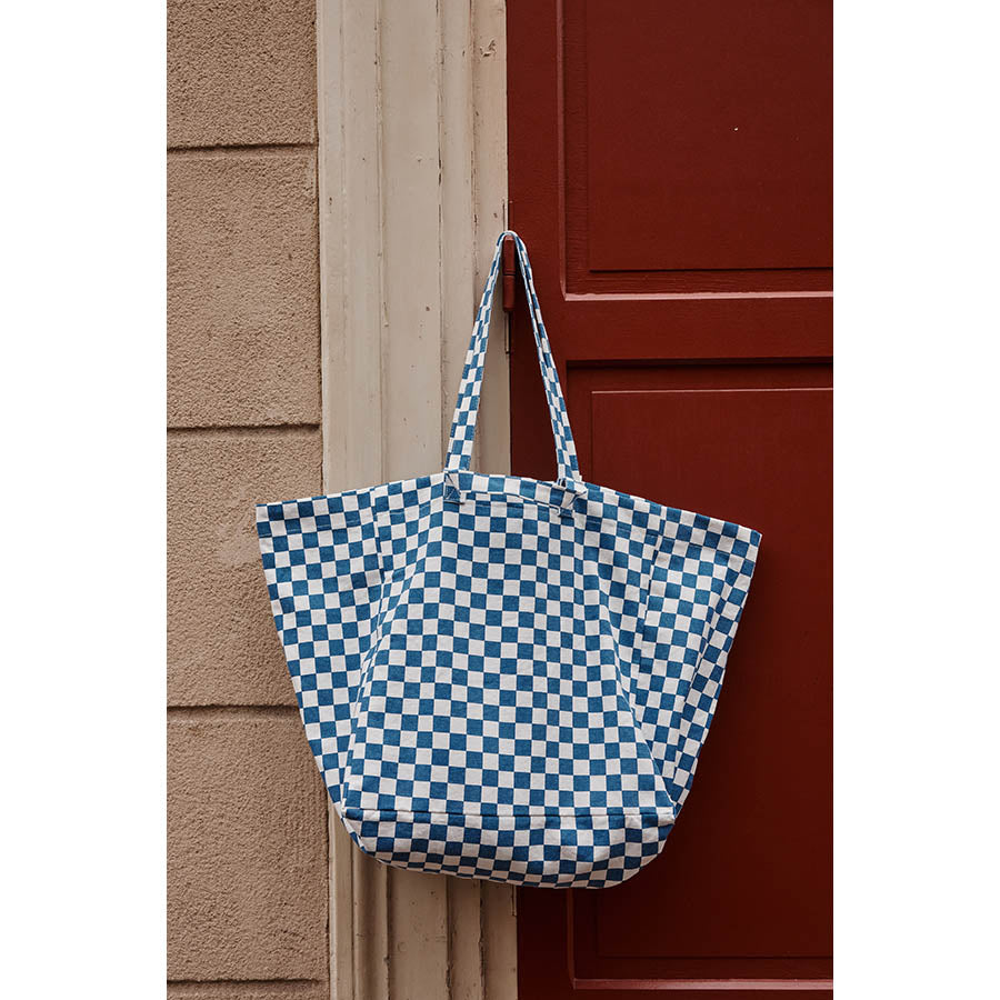 Rose in April - Tasche / Strandtasche / Shopper "Check Navy Blue"