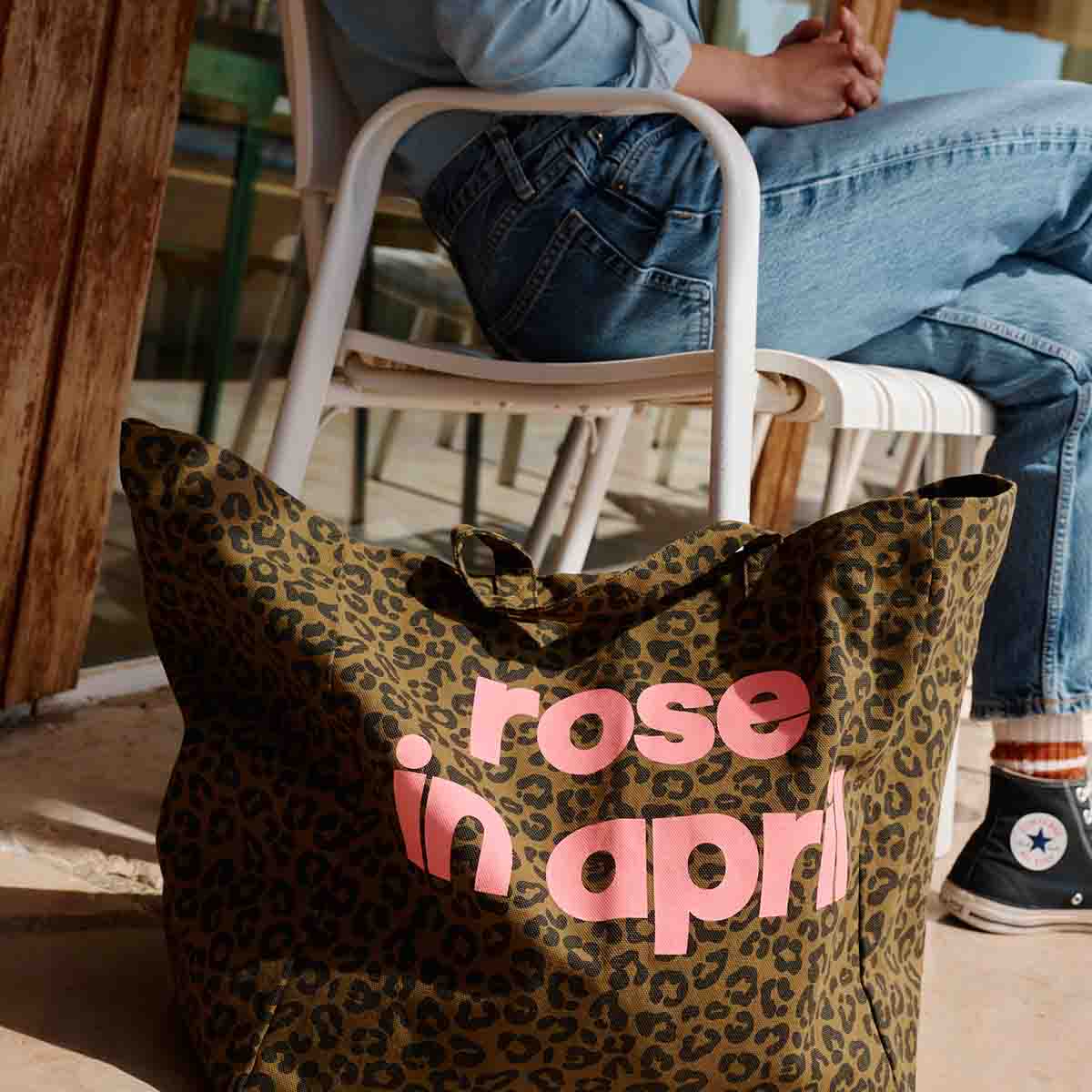 Rose in April - Tasche / Strandtasche / Shopper "Graou Olive" mit Logo
