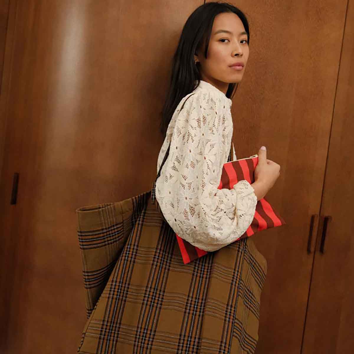 Rose in April - Tasche / Strandtasche / Shopper "Tartan"