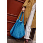 Rose in April - Tasche / Strandtasche / Shopper "Check Greek Blue"