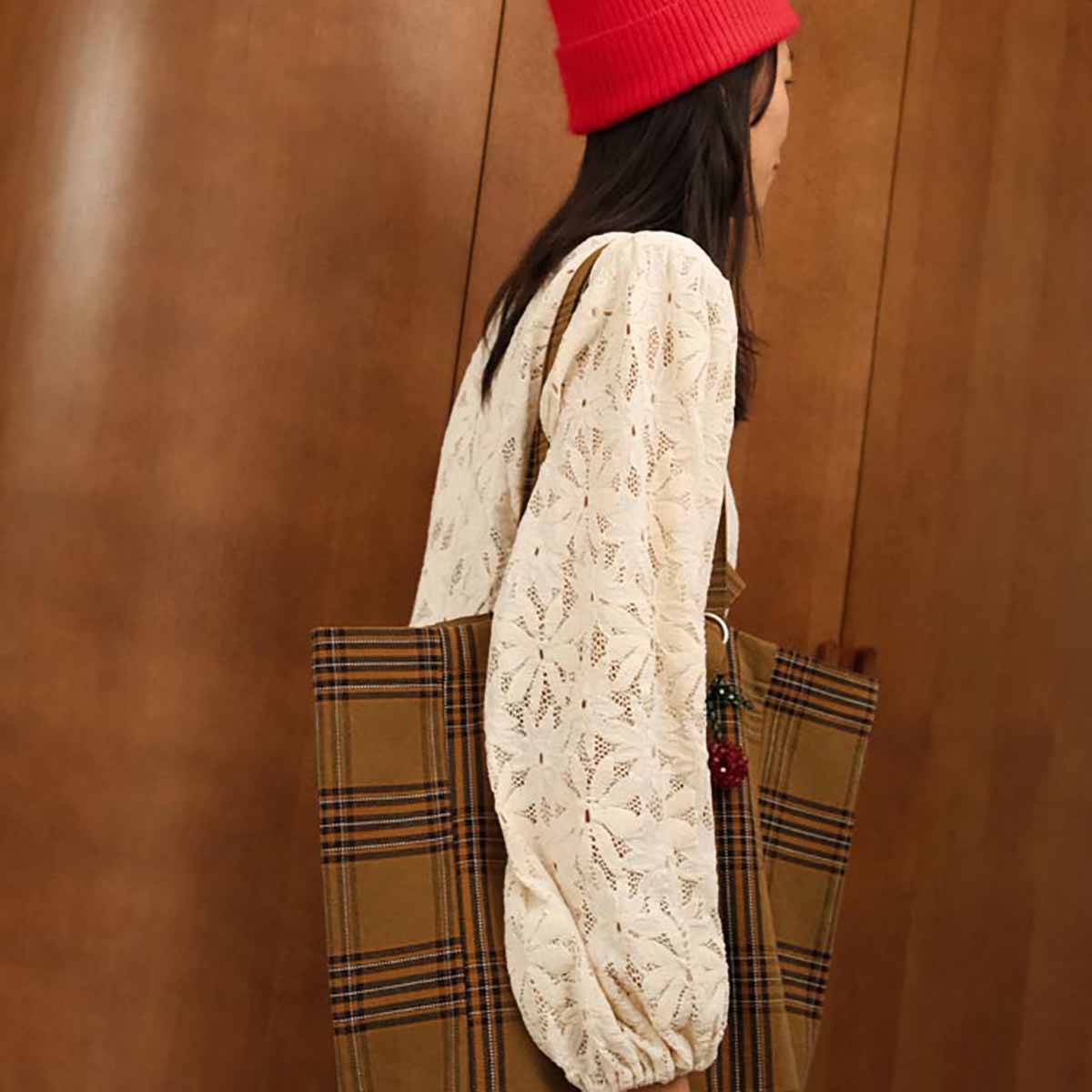 Rose in April – Tasche "Tartan" aus 100% Baumwolle, OEKO-Tex