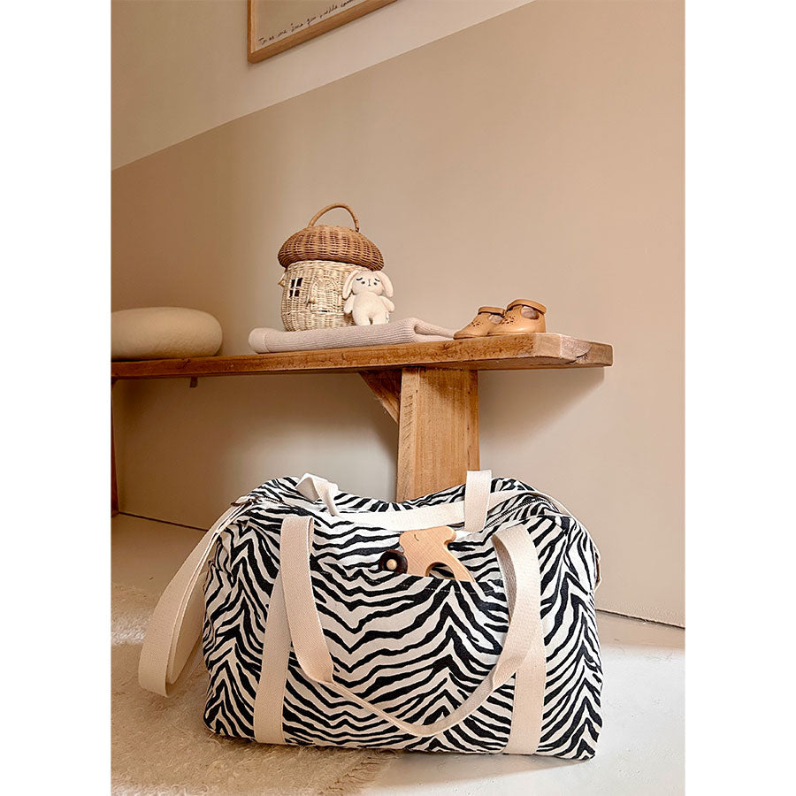 Rose in April - Wickeltasche / Reisetasche / Mom bag "Zebrou Zebra"