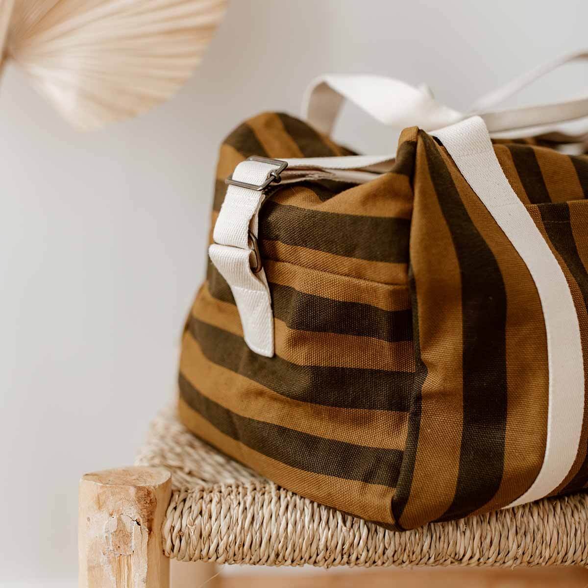 Rose in April - Wickeltasche / Reisetasche / Mom bag "Stripes Cumin"