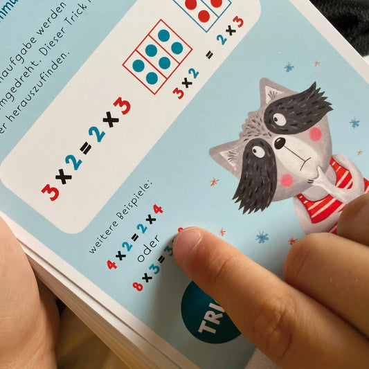 Rüsselfuchs – Einmaleinskarten mit Zahlenreihen 1-10 inkl. Lerntipps & Übungen "Das kleine Einmaleins"