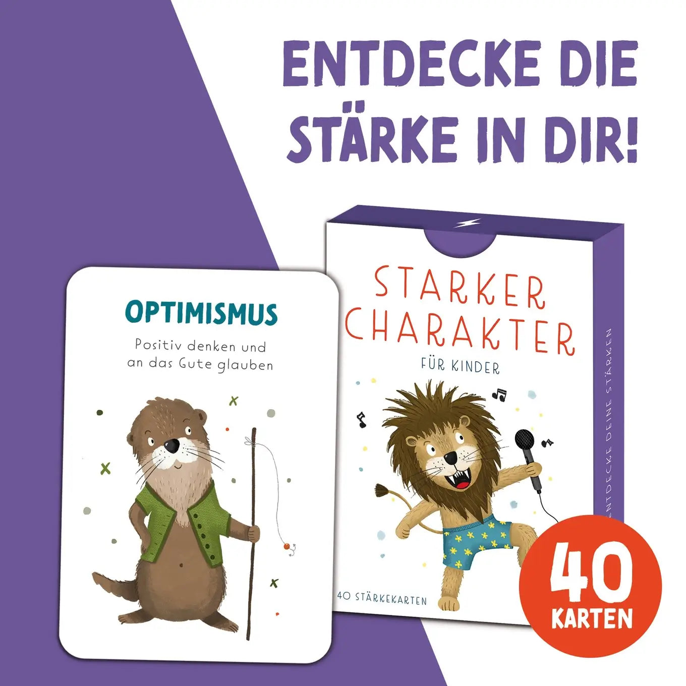 Rüsselfuchs – Stärkekarten für Kinder "Starker Charakter"