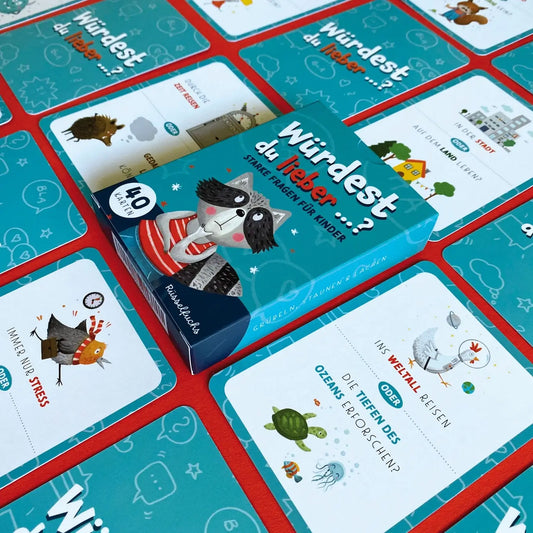 Rüsselfuchs – Würdest du lieber ...? Kartenspiel | Starke Fragen für Kinder