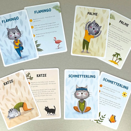 Rüsselfuchs – Kinderyoga Karten mit Katzen "Katzenyoga"