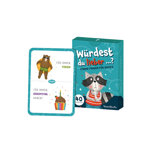 Rüsselfuchs – Würdest du lieber ...? Kartenspiel | Starke Fragen für Kinder