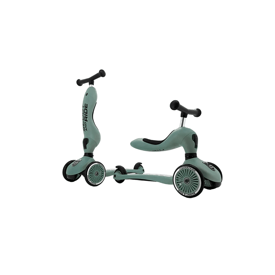 Scoot & Ride - 2-in-1 Roller "Highwaykick 1 - Forest"