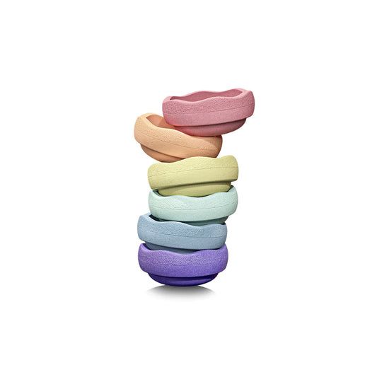 Stapelstein - Stapelsteine Rainbow Pastel 6er Set