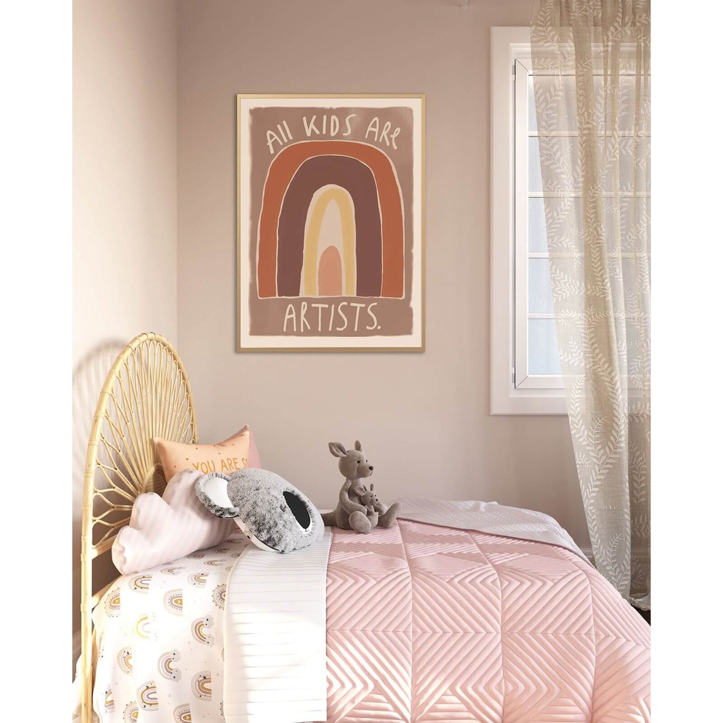 Studio Loco - Poster "All Kids Are Artists" Braun 50x70cm