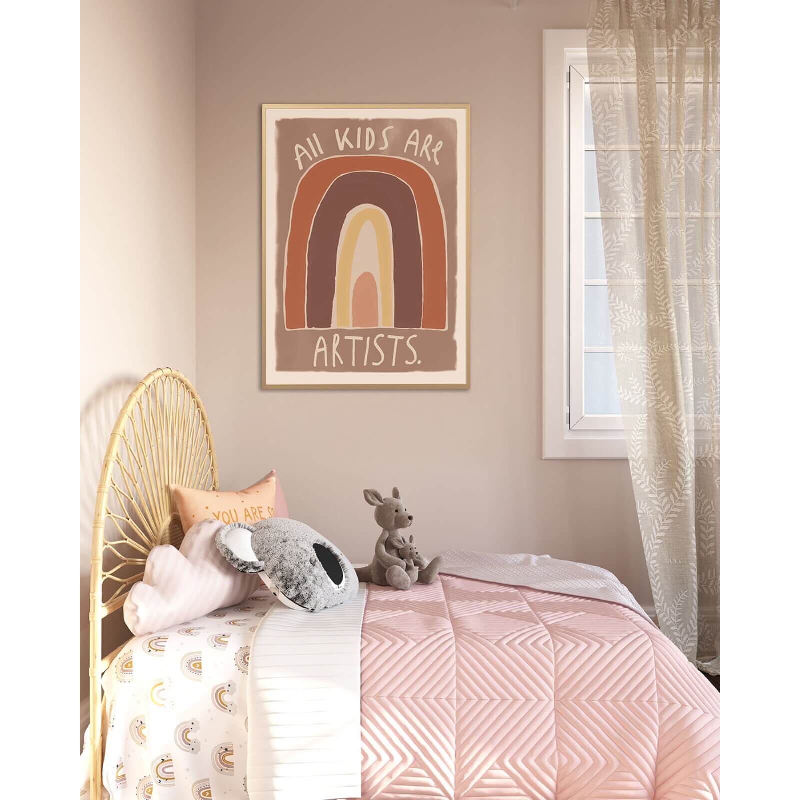 Studio Loco - Poster "All Kids Are Artists" Braun 50x70cm