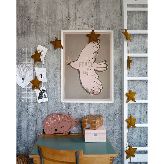 Studio Loco - Poster "Peace On Earth" Oliv 50x70cm