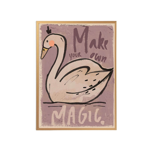 POSTER SCHWAN MAGIC, 50 x 70 CM