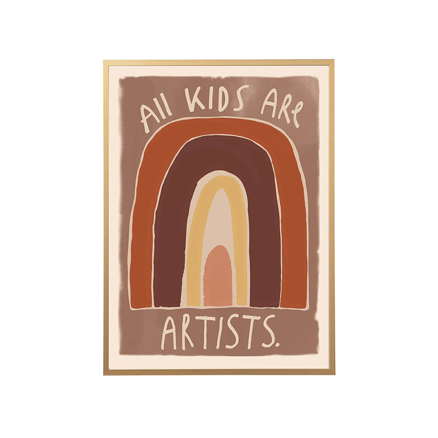 POSTER ALL KIDS ARE ARTISTS, 50 x 70 CM