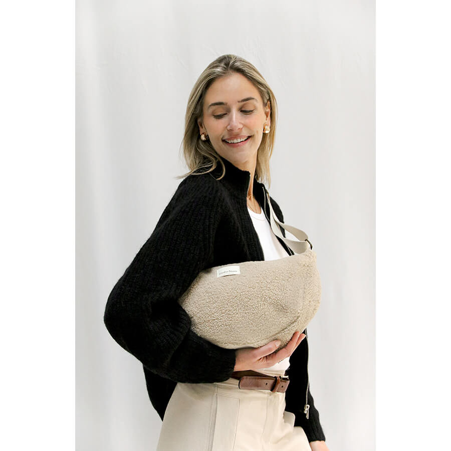 Studio Noos - Tasche "Adult Fanny Pack – Ecru Teddy", Bauchtasche, Gürteltasche