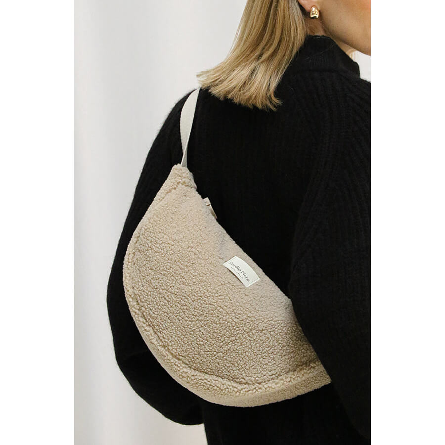 Studio Noos - Tasche "Adult Fanny Pack – Ecru Teddy", Bauchtasche, Gürteltasche