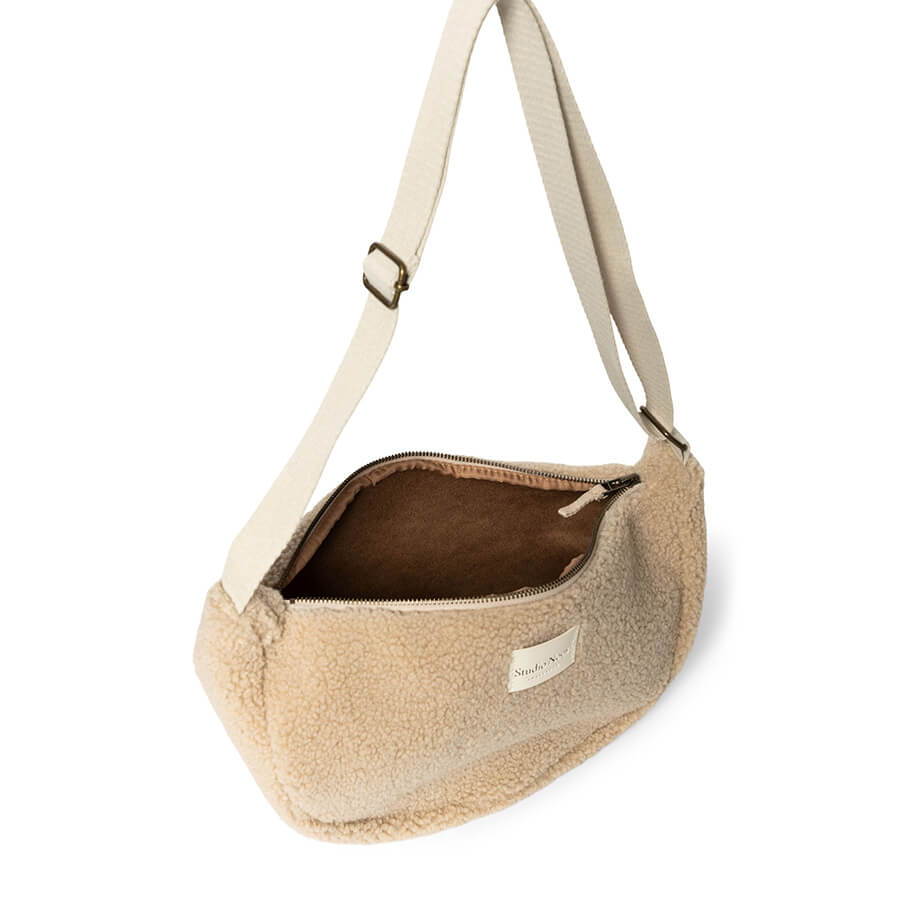 Studio Noos - Tasche "Adult Fanny Pack – Ecru Teddy", Bauchtasche, Gürteltasche