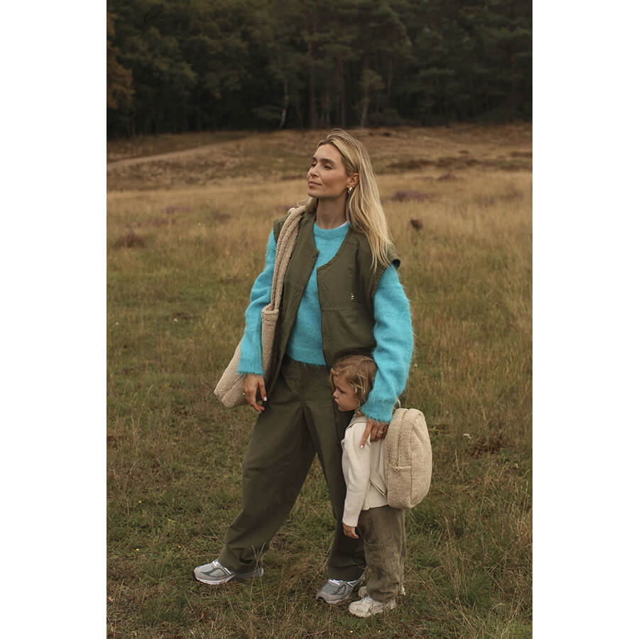 RUCKSACK MIDI TEDDY ECRU