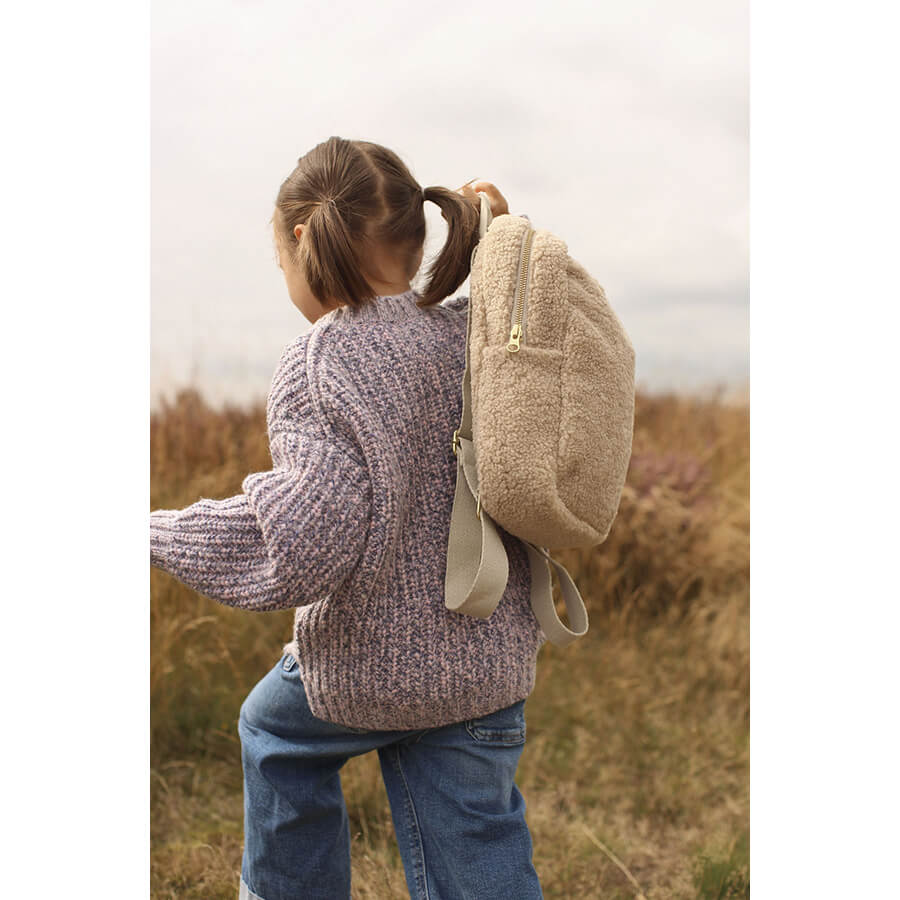 RUCKSACK MIDI TEDDY ECRU