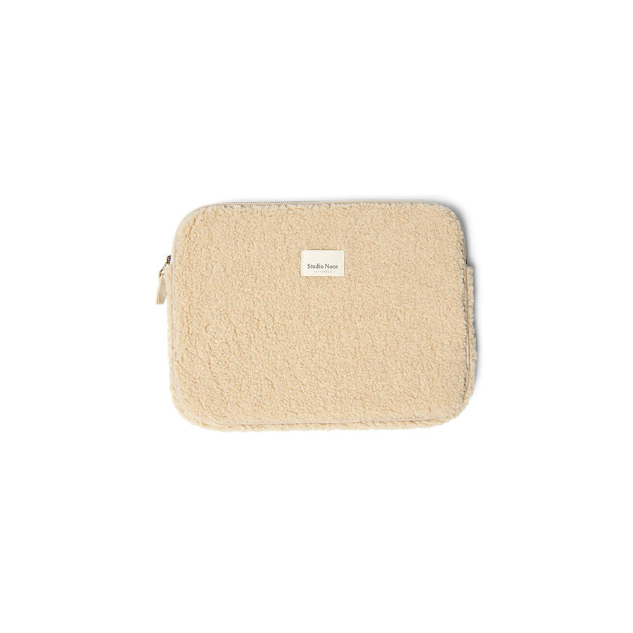 Studio Noos - Laptop-Tasche "Teddy Ecru"