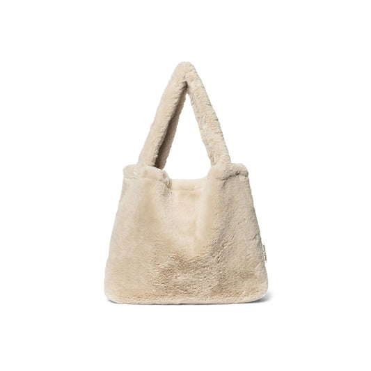 Studio Noos - Mom Bag "Neutral Faux Fur" - Wickeltasche, Shopper