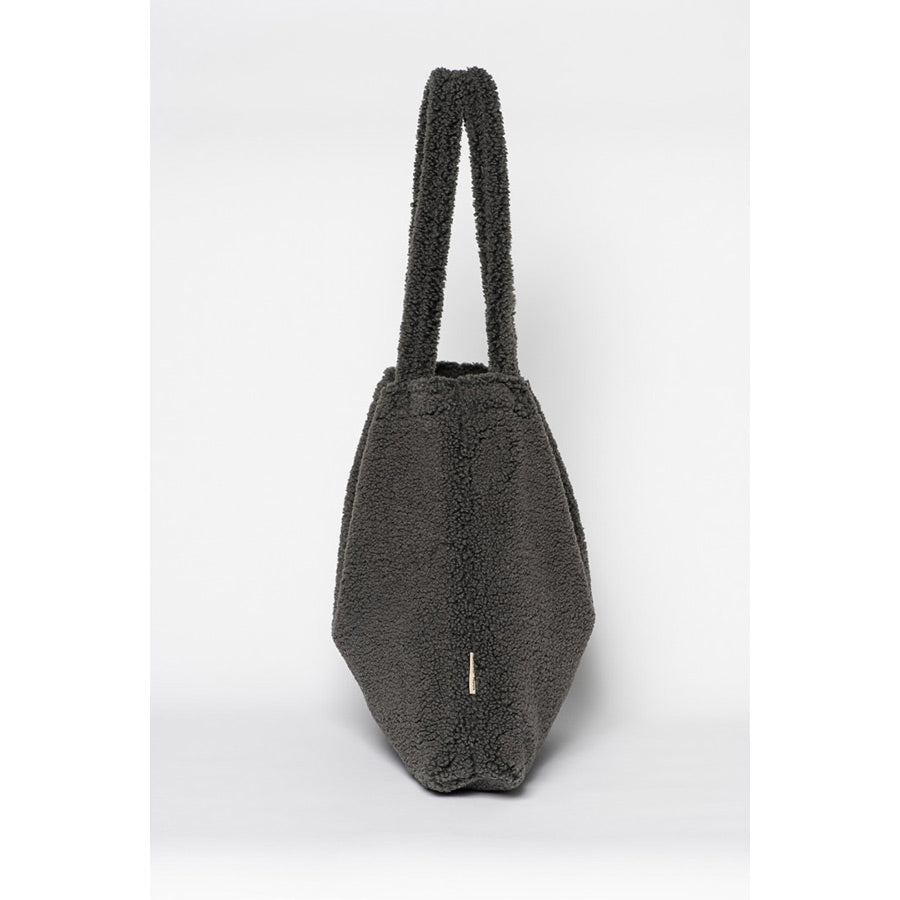 Studio Noos - Mom Bag "Dark Grey Teddy" - Wickeltasche, Shopper