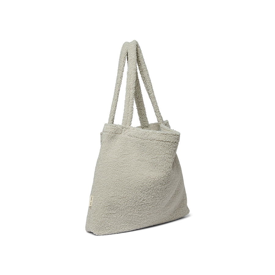 Studio Noos - Mom Bag "Light Grey Teddy" - Wickeltasche, Shopper