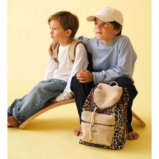 Studio Noos - Rucksack Midi "Teddy Leopard" für Kinder, ab 6 Jahren