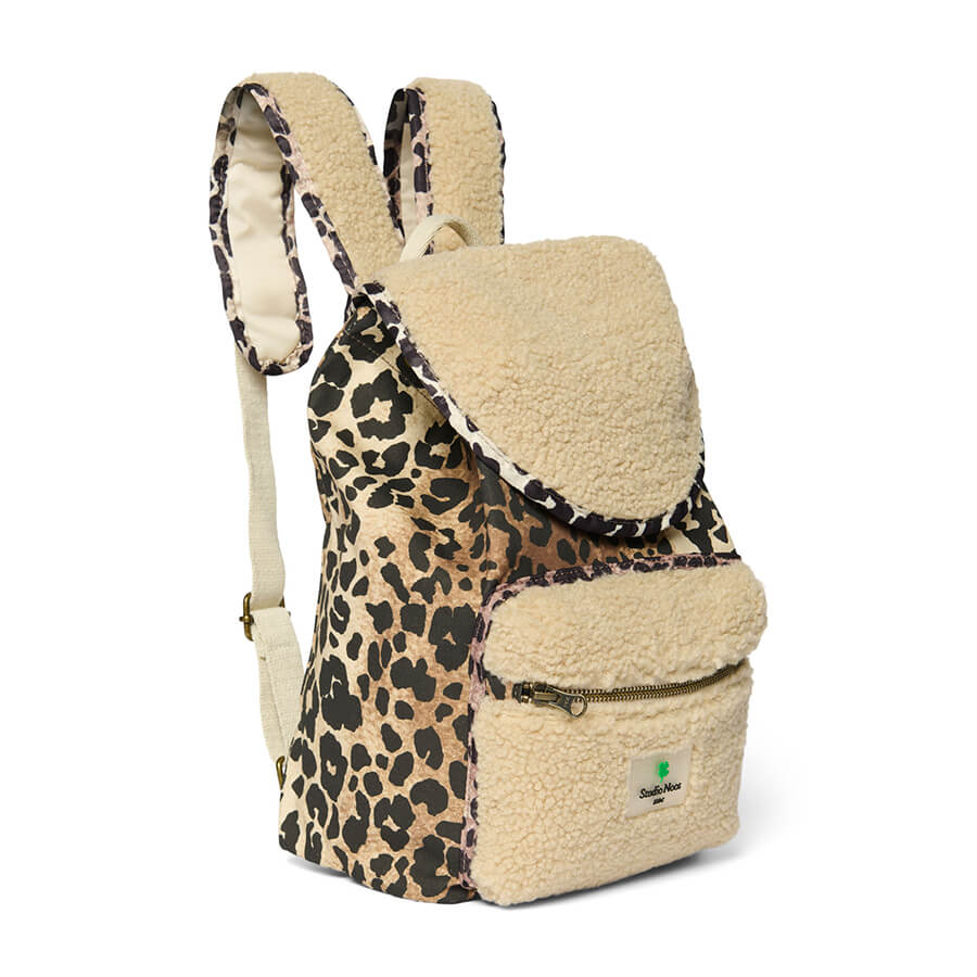 Studio Noos - Rucksack Mini "Teddy Leopard" für Kinder von 1-5 Jahren