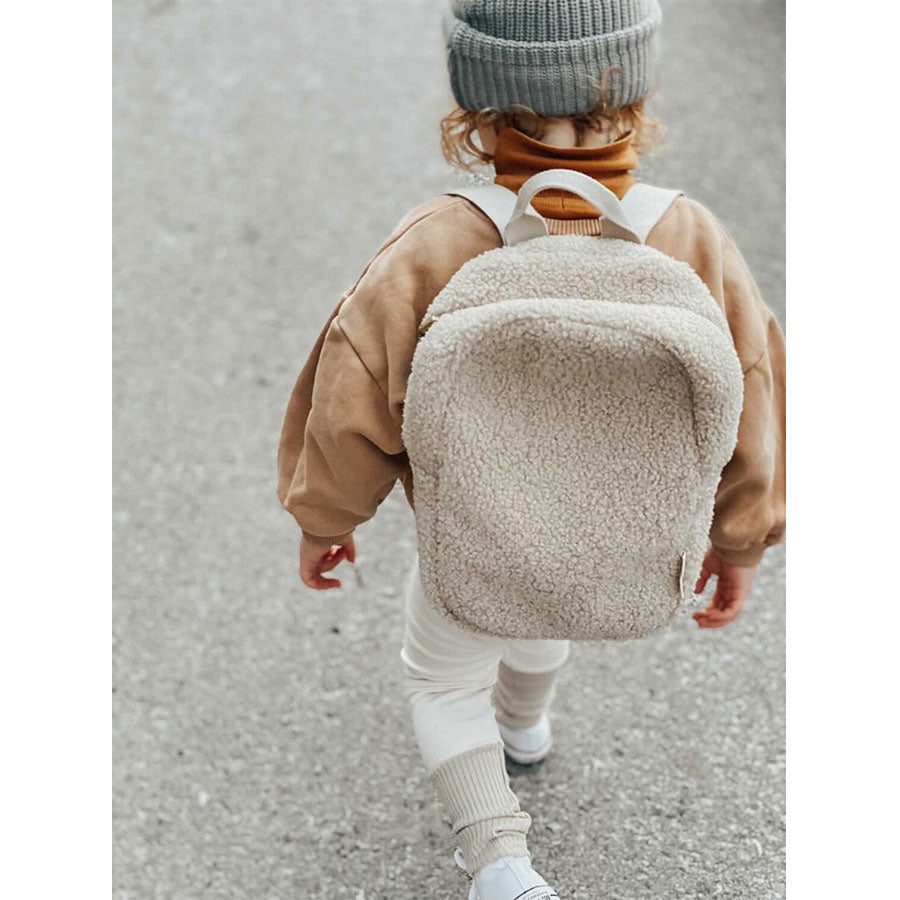 Studio Noos - Rucksack Midi "Teddy Ecru" für Kinder