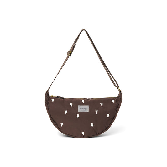 Studio Noos - Tasche "Adult Fanny Pack – Brown Hearts", Bauchtasche